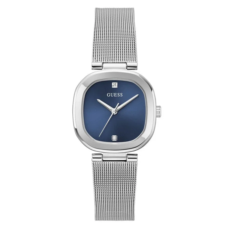 Guess Eve Blue Dial Analogue Watch