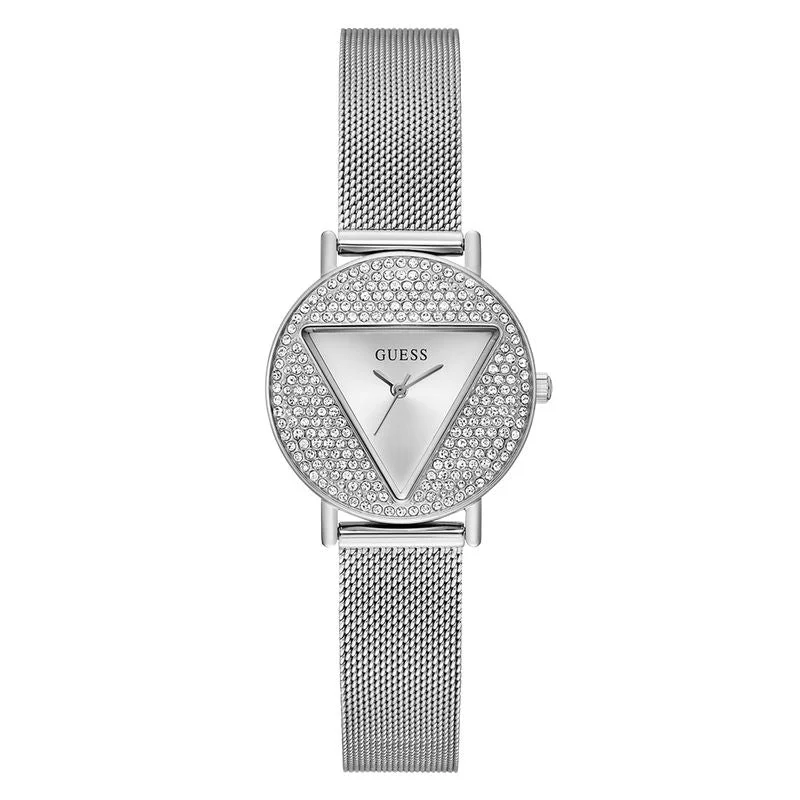 Guess Mini Iconic Silver Dial Analog Watch