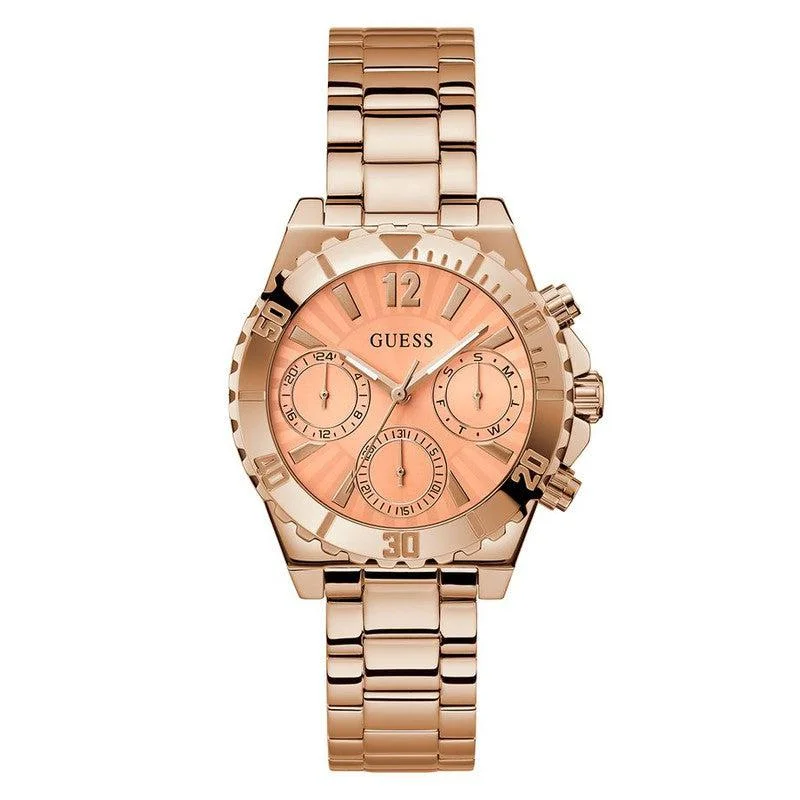 Guess Phoebe Orange Dial Multifunction Watch