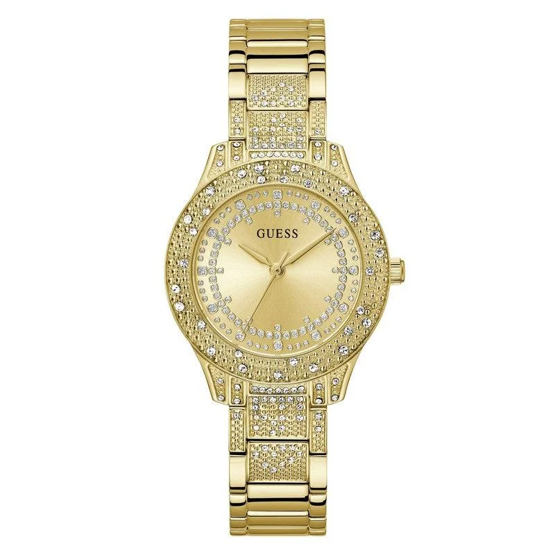 Guess Shooting Star Champagne Dial Analogue Watch