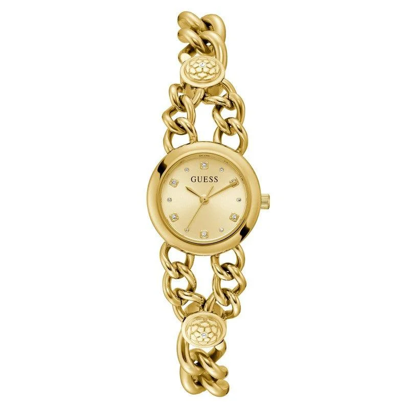 Guess Vienna Champagne Dial Analogue Watch