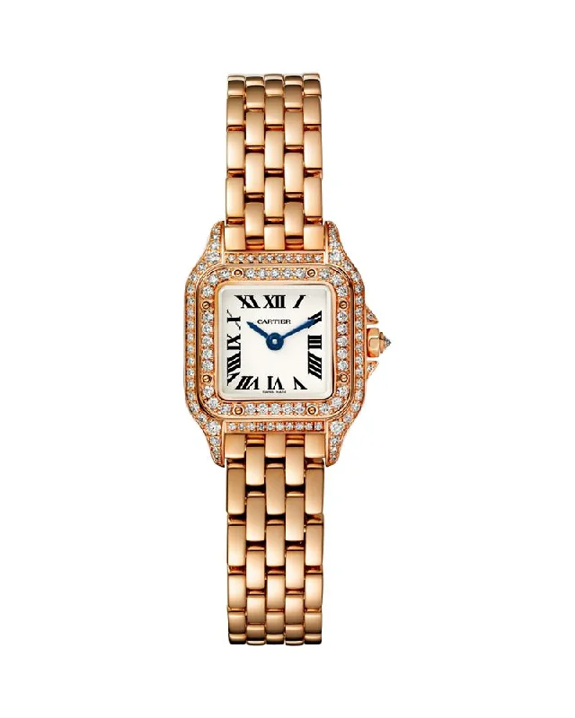 PANTHERE DE CARTIER, MINI, 18K ROSE GOLD, DIAMONDS