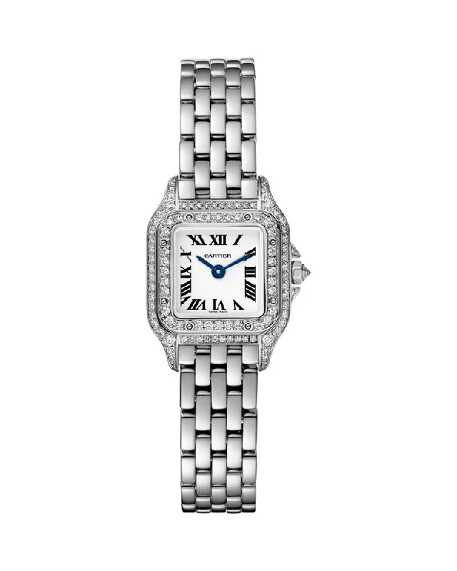 PANTHERE DE CARTIER, MINI, WHITE GOLD, DIAMONDS