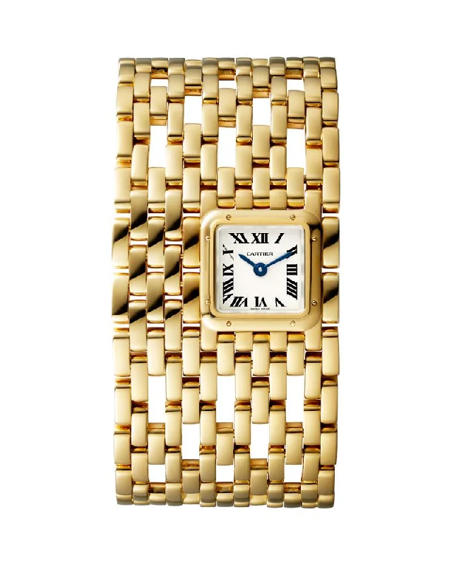 PANTHERE DE CARTIER WATCH, CUFF, YELLOW GOLD