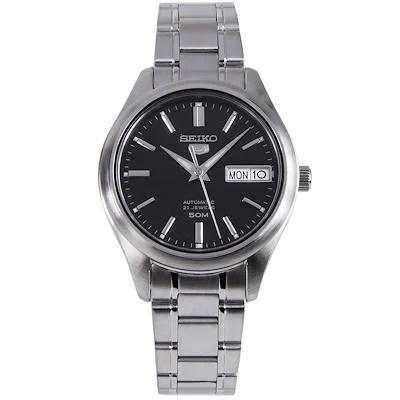 Seiko 5 Automatic Silver Stainless Steel Band Watch SNK883K1