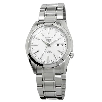 Seiko 5 (Japan Made) Automatic Silver Stainless Steel Band Watch SNKL41J1