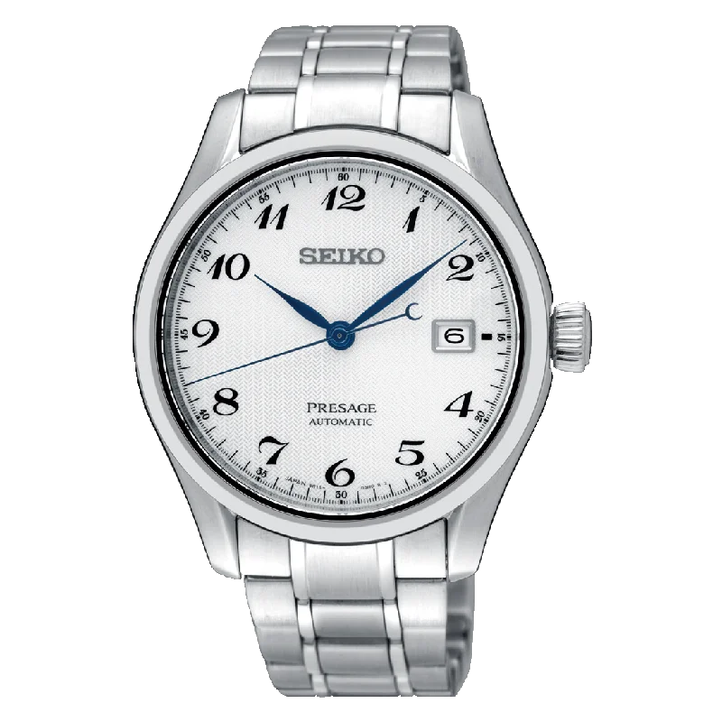 Seiko Presage (Japan Made) Automatic Silver Stainless Steel Band Watch SPB063J1 (Not For EU Buyers) (LOCAL BUYERS ONLY)