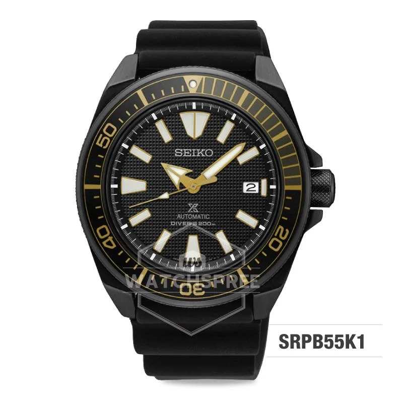 Seiko Prospex Sea Series Air Diver's Automatic Black Silicone Strap Watch SRPB55K1 (Not For EU Buyers) (LOCAL BUYERS ONLY)