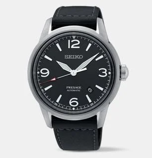 Seiko Presage (Japan Made) Automatic Black Leather Strap Watch SRPB67J1 (Not For EU Buyers) (LOCAL BUYERS ONLY)