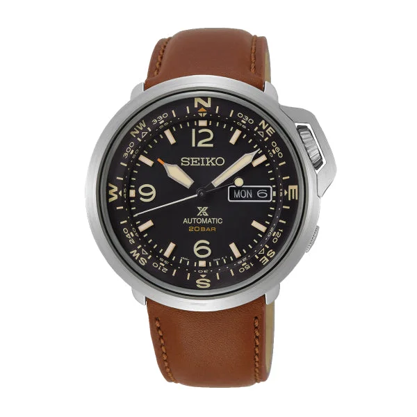 Seiko Prospex Land Series Automatic Brown Leather Strap Watch SRPD31K1 (Not For EU Buyers) (LOCAL BUYERS ONLY)