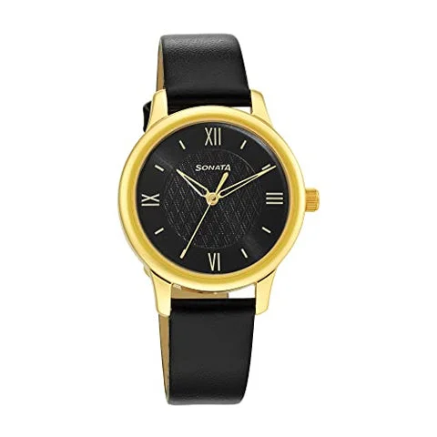 Classicâ Gold Analog Leather Men