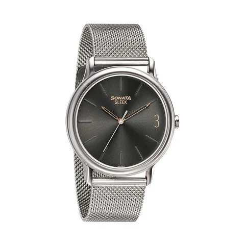 Sleek Analog Stainless Steel Men