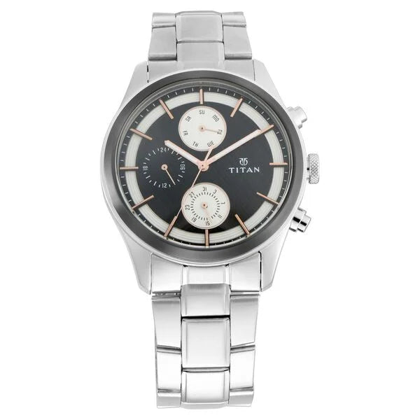 Titan Quartz Analog with Day and Date Watch for Men 1805km01